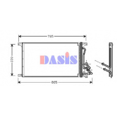 092180N AKS DASIS Конденсатор, кондиционер