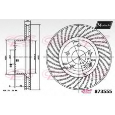 873555.6880 MAXTECH Тормозной диск