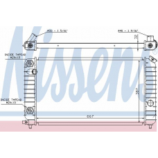 69195 NISSENS Радиатор, охлаждение двигателя