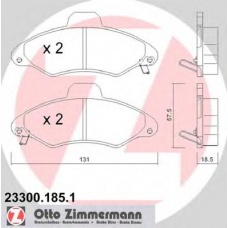 23300.185.1 ZIMMERMANN Комплект тормозных колодок, дисковый тормоз