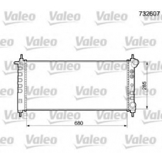 732607 VALEO Радиатор, охлаждение двигателя