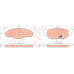GDB1306 TRW Комплект тормозных колодок, дисковый тормоз