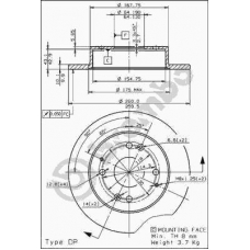 08.5803.10 BREMBO Тормозной диск