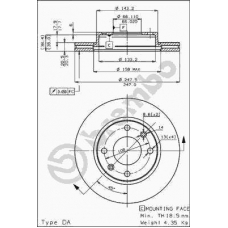 09.3125.10 BREMBO Тормозной диск