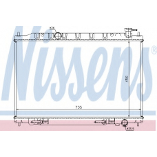 68712 NISSENS Радиатор, охлаждение двигателя