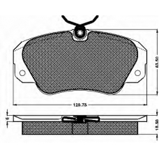 10330 BSF Комплект тормозных колодок, дисковый тормоз