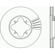 BDA1222.20 OPEN PARTS Тормозной диск