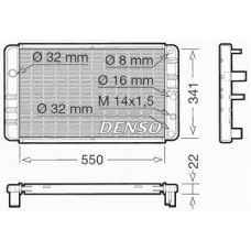 DRM33013 DENSO Радиатор, охлаждение двигателя