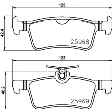 8DB 355 021-701 HELLA PAGID Комплект тормозных колодок, дисковый тормоз