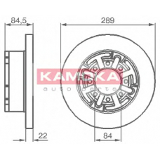 103281 KAMOKA Тормозной диск