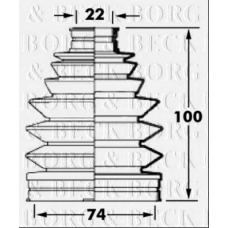 BCB6015 BORG & BECK Пыльник, приводной вал
