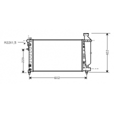 CN2117 AVA Радиатор, охлаждение двигателя