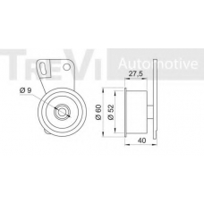 SK218421 SK Натяжной ролик, ремень грм