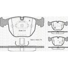 8110 11006 TRIDON Brake pads - front