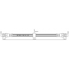 VBJ169 MOTAQUIP Тормозной шланг