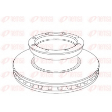 NCA1054.20 KAWE Тормозной диск