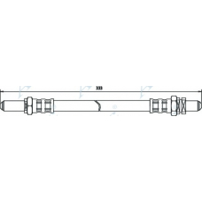 HOS3072 APEC Тормозной шланг