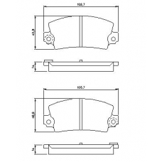 0 986 463 490 BOSCH Комплект тормозных колодок, дисковый тормоз