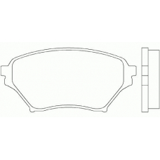 P 49 029 BREMBO Комплект тормозных колодок, дисковый тормоз