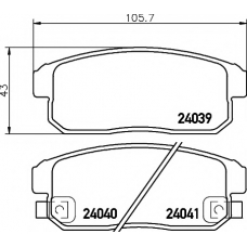 8DB 355 012-331 HELLA PAGID Комплект тормозных колодок, дисковый тормоз