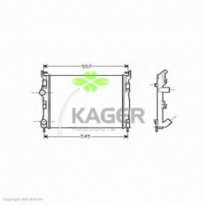31-0985 KAGER Радиатор, охлаждение двигателя