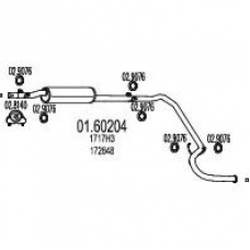 01.60204 MTS Глушитель выхлопных газов конечный