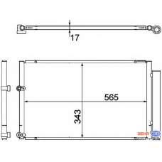 8FC 351 304-781 HELLA Конденсатор, кондиционер