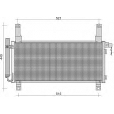 350203348000 MAGNETI MARELLI Конденсатор, кондиционер