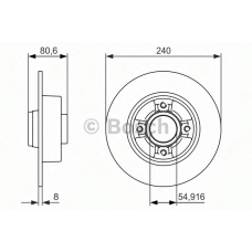 0 986 479 926 BOSCH Тормозной диск