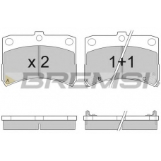 BP2929 BREMSI Комплект тормозных колодок, дисковый тормоз