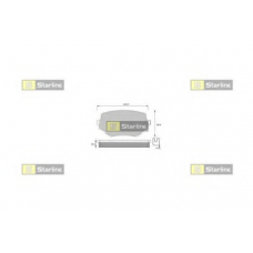 BD S397 STARLINE Комплект тормозных колодок, дисковый тормоз