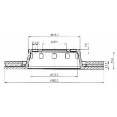 BSF3933 QUINTON HAZELL Тормозной диск