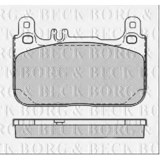 BBP2461 BORG & BECK Комплект тормозных колодок, дисковый тормоз