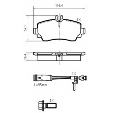 K620701 Vema Комплект тормозных колодок, дисковый тормоз