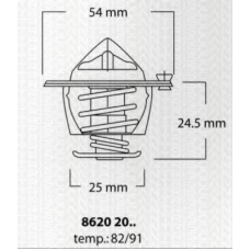 8620 2082 TRISCAN Термостат, охлаждающая жидкость