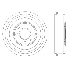 MBD051 MINTEX Тормозной барабан