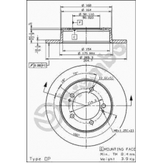 08.5639.10 BREMBO Тормозной диск