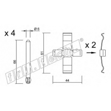 KIT.088 fri.tech. Комплектующие, колодки дискового тормоза