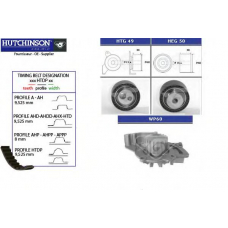 KH 147WP60 HUTCHINSON Водяной насос + комплект зубчатого ремня