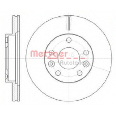 61478.10 METZGER Тормозной диск