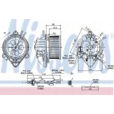 87042 NISSENS Вентилятор салона