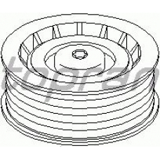 302 158 TOPRAN Паразитный / ведущий ролик, поликлиновой ремень