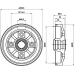 MBD228 MINTEX Тормозной барабан