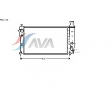 PEA2135 AVA Радиатор, охлаждение двигателя