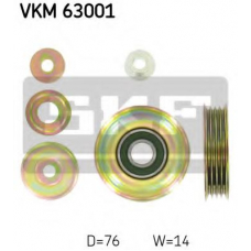 VKM 63001 SKF Паразитный / ведущий ролик, поликлиновой ремень