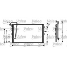 818099 VALEO Конденсатор, кондиционер