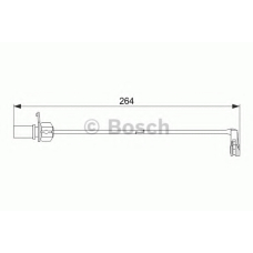 1 987 474 517 BOSCH Сигнализатор, износ тормозных колодок