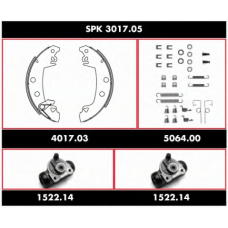 SPK 3017.05 ROADHOUSE Комплект тормозов, барабанный тормозной механизм