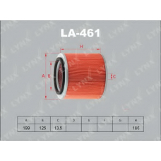 LA-461 LYNX La-461 фильтр воздушный mazda titan 2.5d-3.5td >92/3.0-4.6d 99>