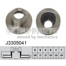 J3305041 NIPPARTS Тормозной диск